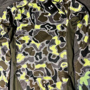 UNDER ARMOUR COLDGEAR COMPRESSION GREENS CAMO MOCK SHIRT SIZE 2XL XL L M MEN $60